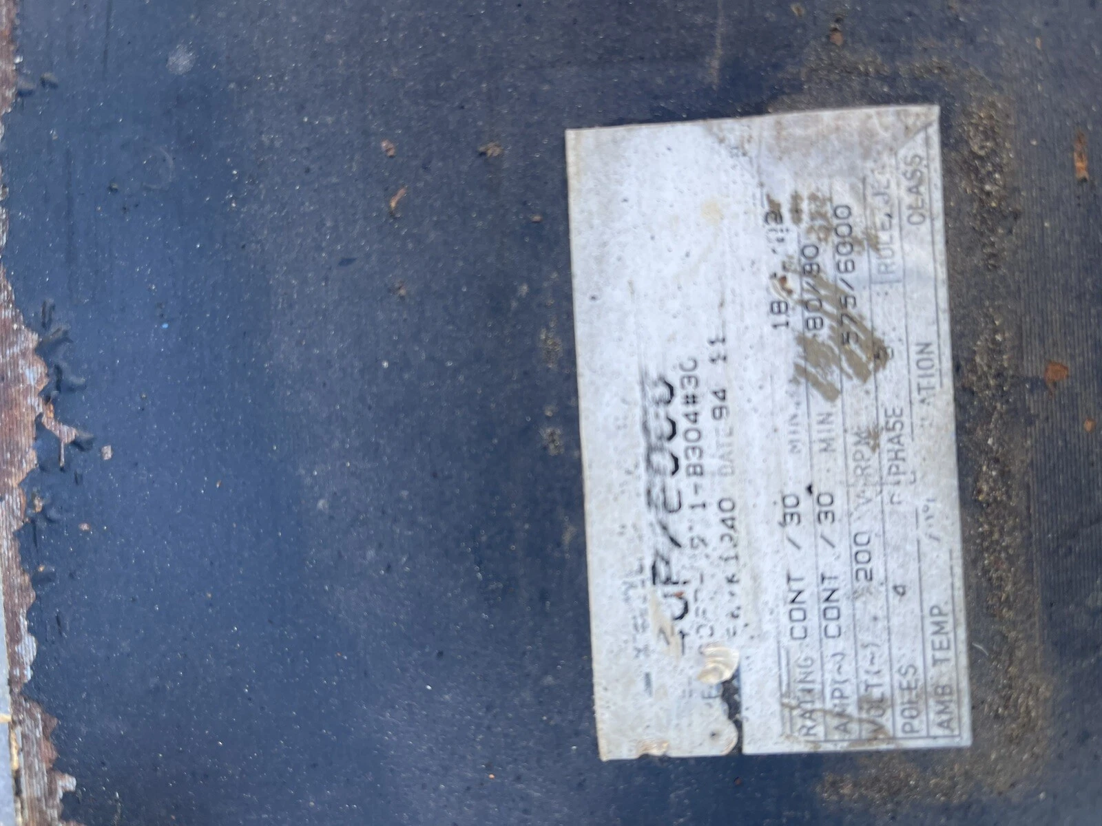 Used Fanuc A06B-0731-B304#3000 AC Motor, 200V 575/4500RPM 30Amp 4 pole A06B-0731-B304