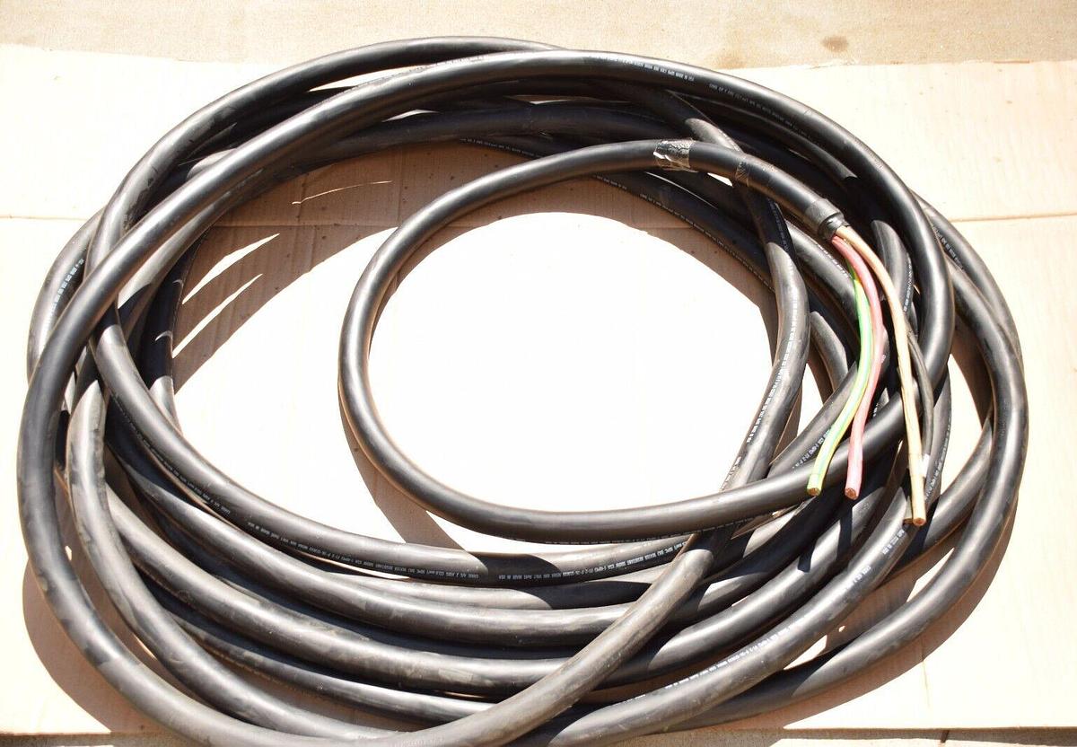 80' CCI Royal SOOW Flexible Cord Cable P-07-KA070018-1 MSHA 2AWG 4/C 600V Copper