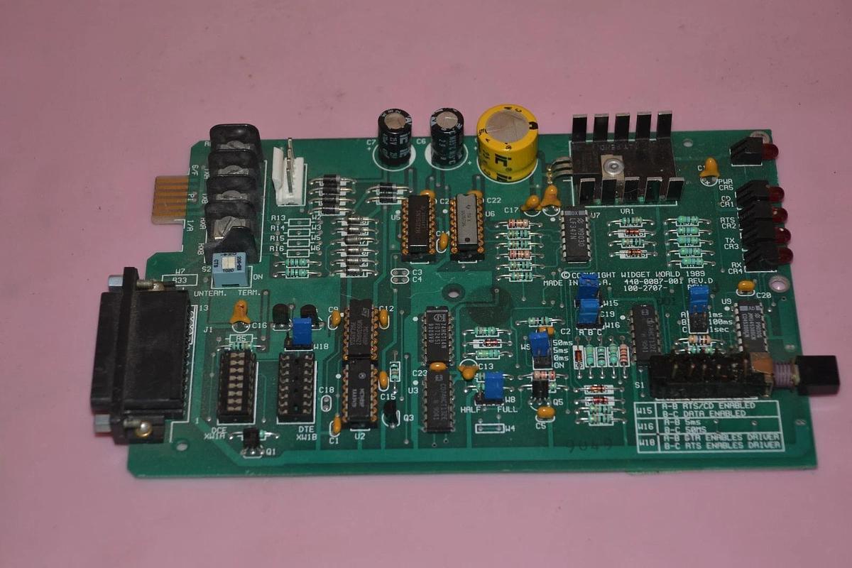 Used WIDGET WORLD CIRCUIT BOARD 440-0087-001 440 0087 001 4400087001 REV. D