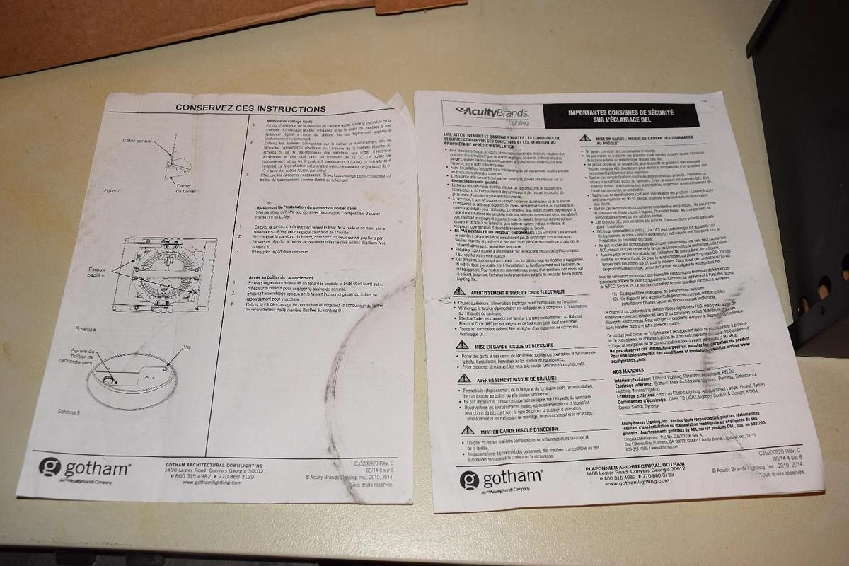 Gotham LED Acuity, Lithonia, Incito, ICO-6 Downlight  A524-19902-LLA-8 High Bay