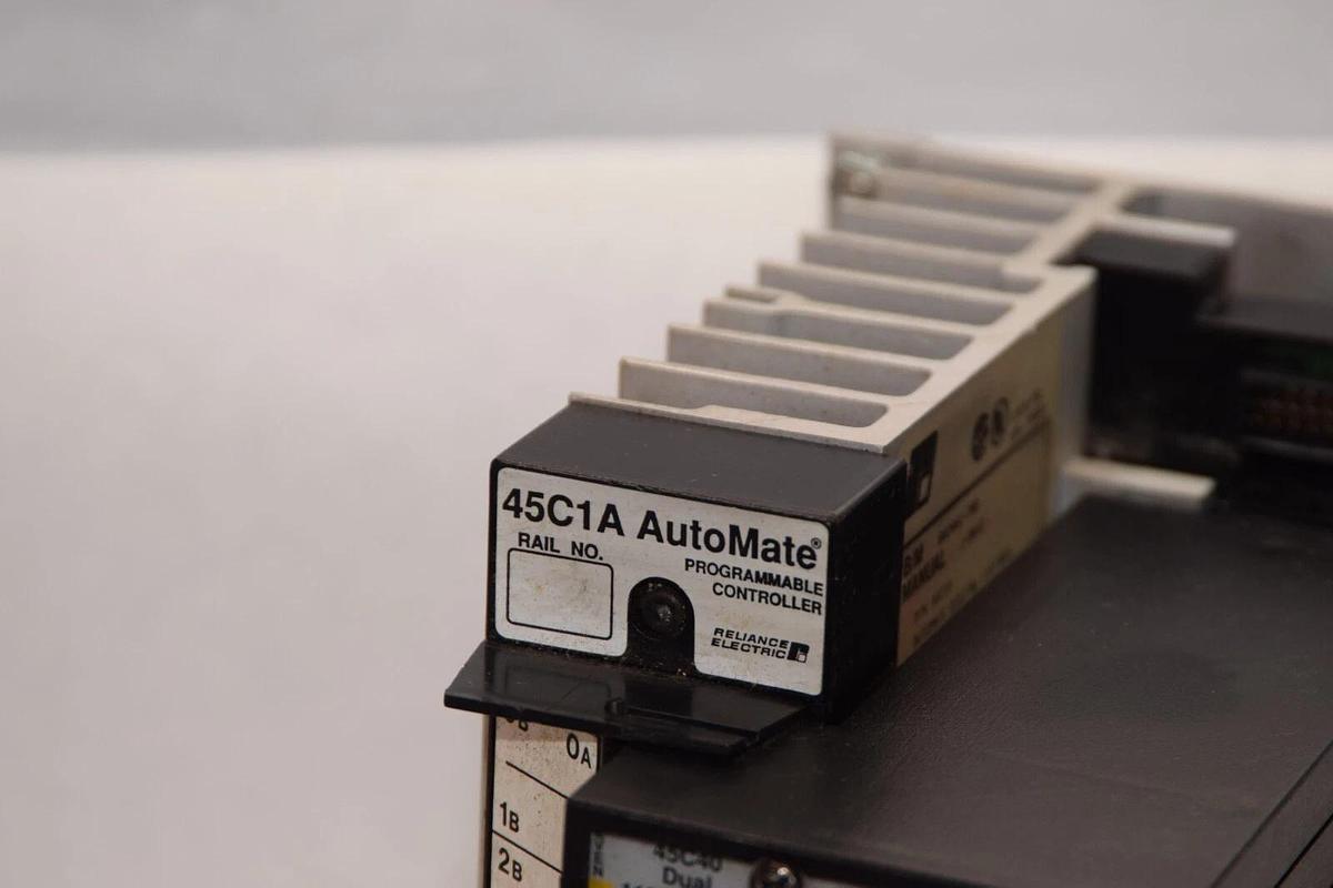 Used RELIANCE ELECTRIC 45C1A , 802802-7RD AutoMate Programmable Controller W/45C40