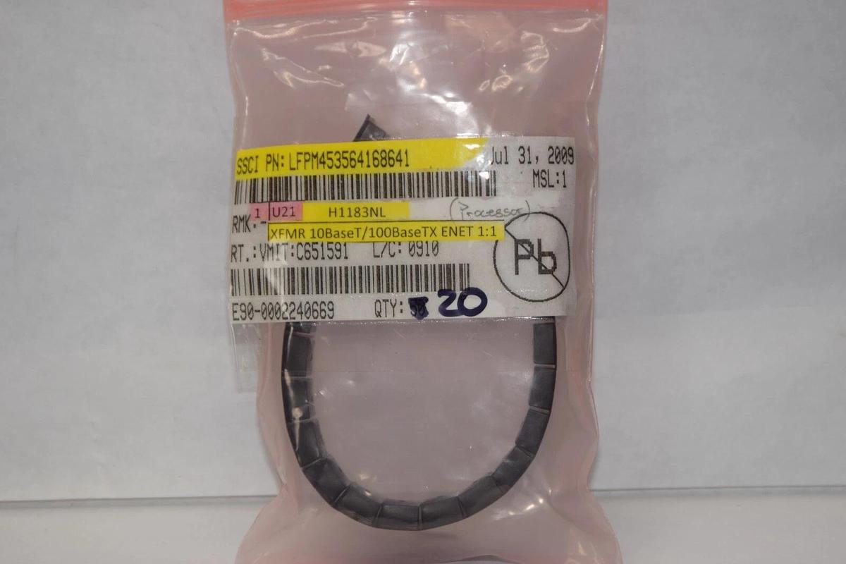 (NEW- Lot of 20) PULSE H1 183NL , H1183NL XFMR 10BaseT/100BaseTX Transformer