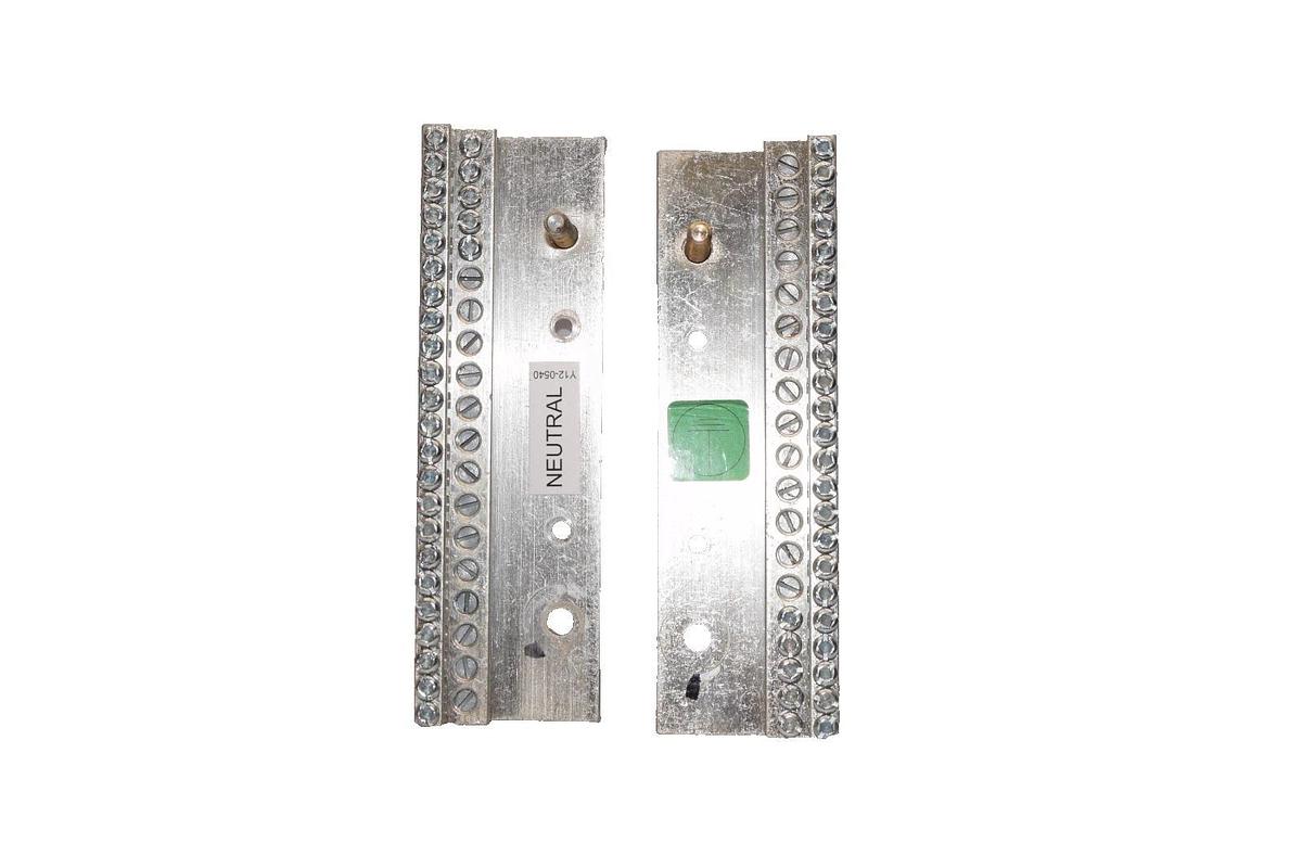 Used Y12-0540 Neutral/Ground Aluminum Bussbar Terminal (Lot of 2)