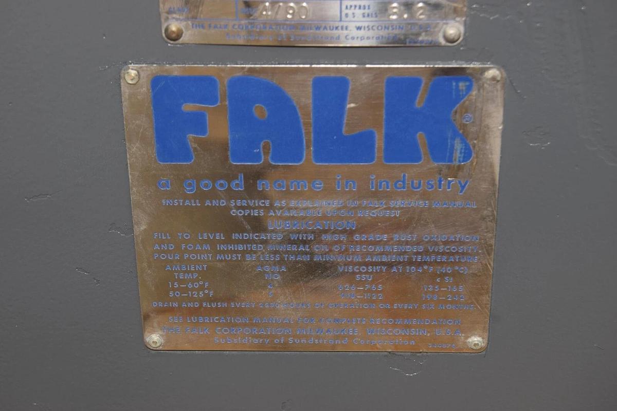 Used FALK Enclosed Gear Drive Gearbox Reducer 1060FZ2A 90J3101 13.49 SF 1.77 30hp