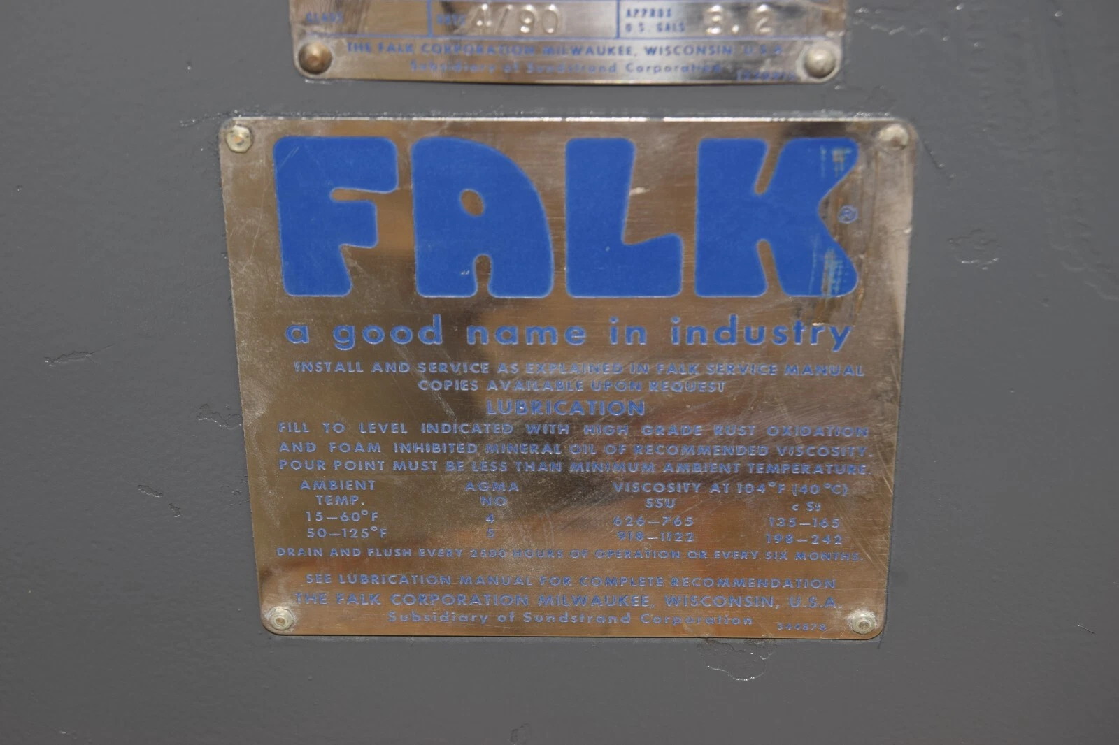 Refurbished FALK Enclosed Gear Drive Gearbox Reducer 1060FZ2A 90J3101 13.49 SF 1.77 30hp