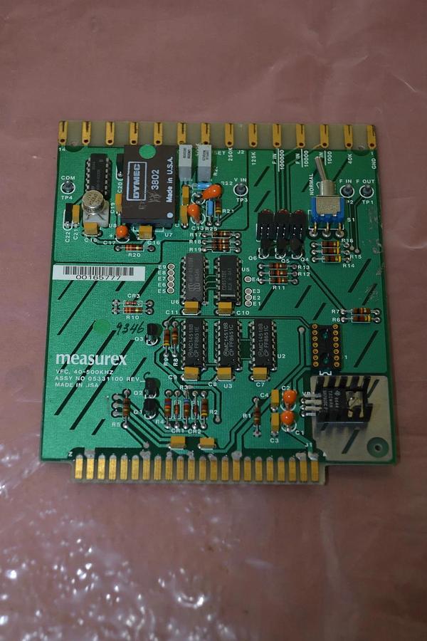 Used MEASUREX CIRCUIT BOARD CARD 40-500KHZ 40 500KHZ 40500KHZ 05331100 REV. C