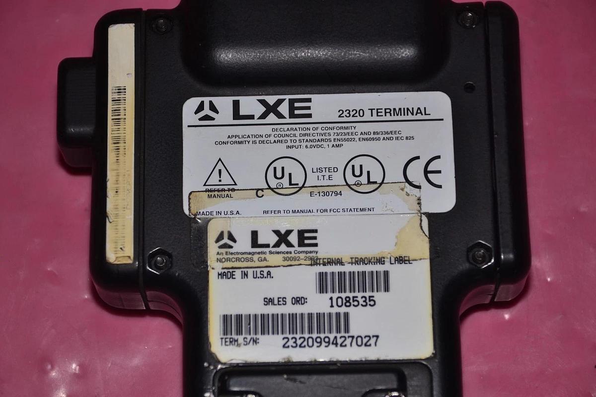 Used LXE PORTABLE HAND HELD COMPUTER 2320 TERMINAL
