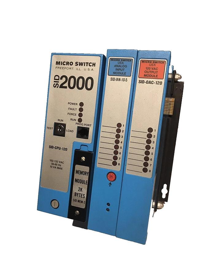 Used Microswitch SID-2000 SID-CPU-120 Main Logic Module with 2K Bytes Memory Module