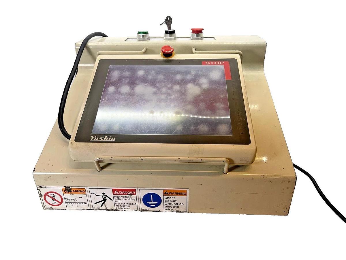 Used Yushin T/W566894 Touchscreen Robotic Teach Pendant F8342392 Computer