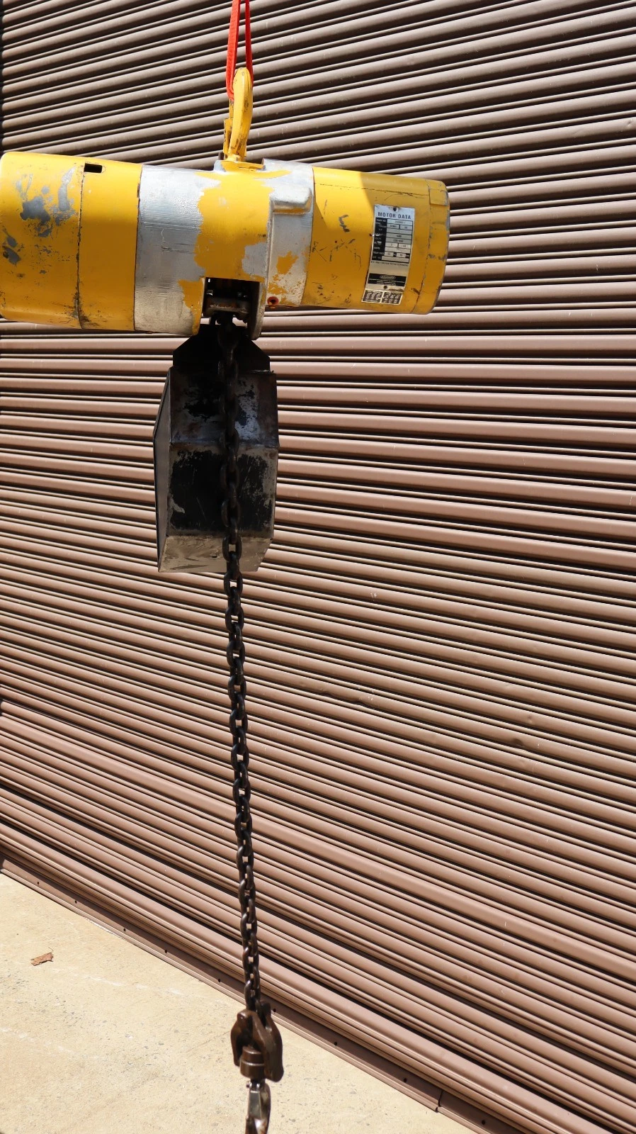 Used Budgit Chain Hoist 1 Ton 2000lb K-356-2 309826-87A  10" Chain Drop 230/460v 3ph