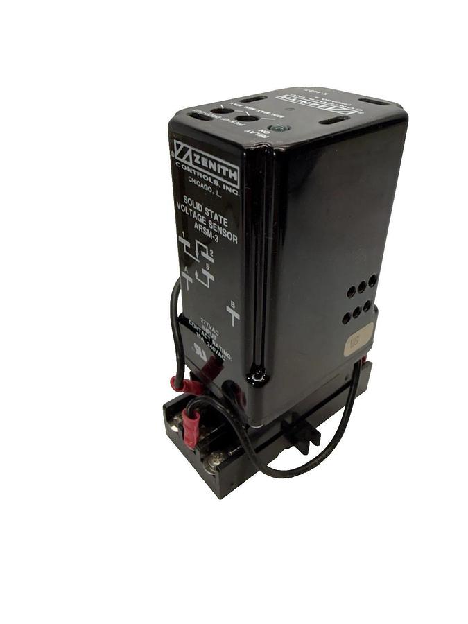 ZENITH K-1187 , K1187 ARSM-3 Solid State Voltage Sensor Relay, With Base (New)