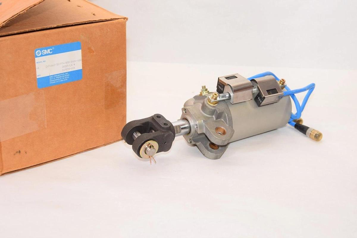 (NEW) SMC CKP1A63-50-P74-85G-X404-X22US-A 250psi 17.5kgf Clamp Cylinder