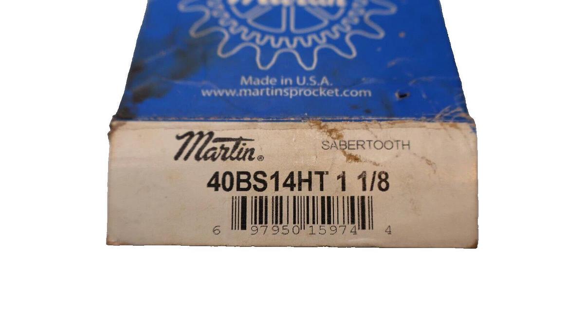 (NEW) MARTIN 40BS14HT 1-1/8" Bore Sprocket