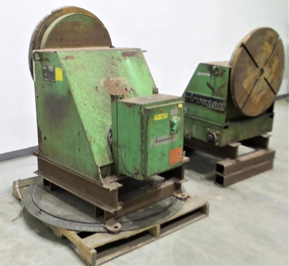Used Aronson Headstock / Tailstock Positioner HS2 with Rotational Torque 30" head
