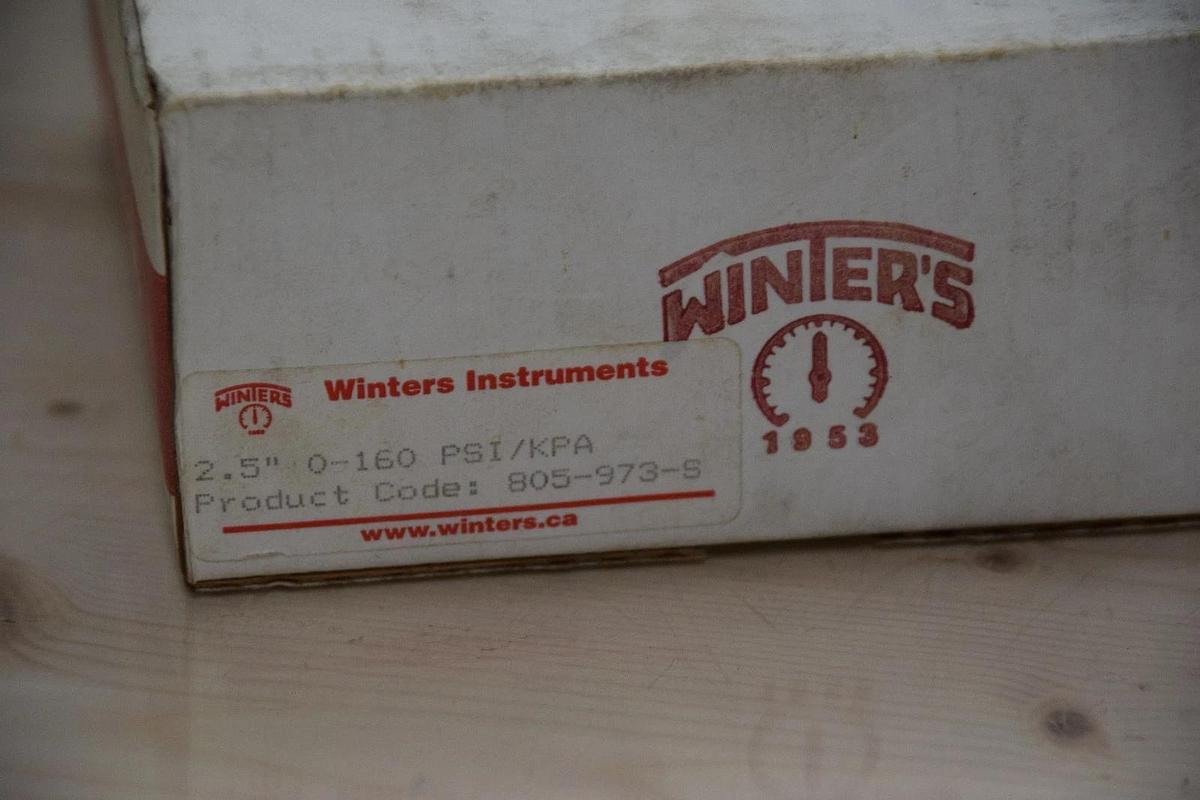 WINTERS INSTRUMENTS 805-973-S 2.5" 0-160psi/kpa PRESSURE GAUGE NEW