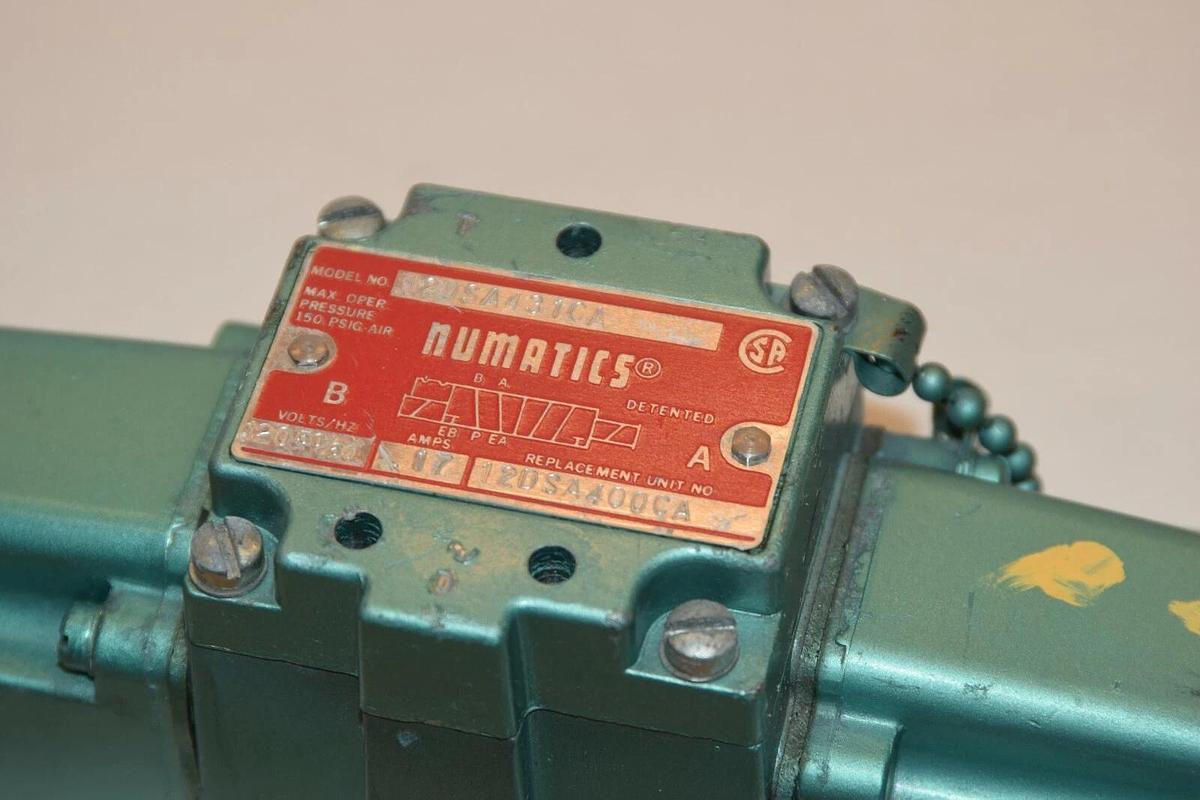 NUMATICS 12DSA431CA 12DSA400CA 120V 17A Solenoid Control Valve
