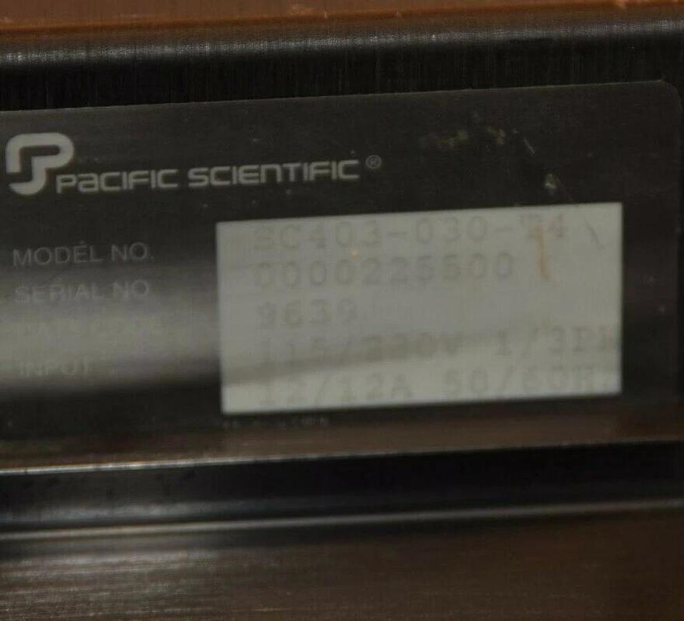 Used PACIFIC SCIENTIFIC Servo Controller Drive SC403-03-T4 SC40303T4 115/230V 12/12A