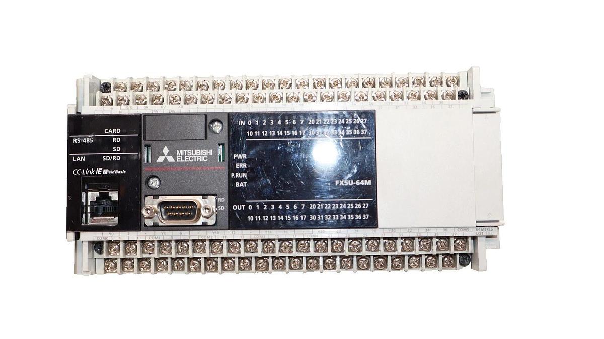 Used Mitsubishi Electric FX5U-64MT/ES FX5U-64M 100-240Vac Programmable Controller