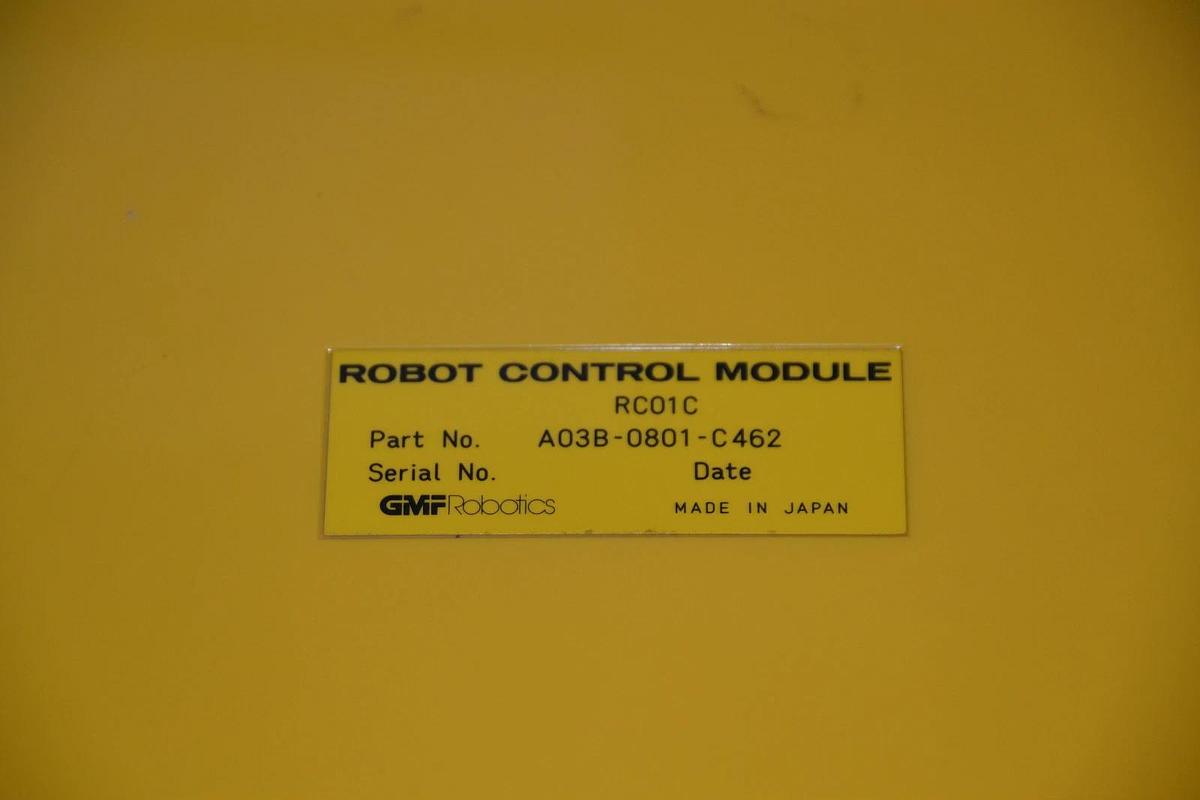 Used GMF ROBOTICS ROBOT CONTROL MODULE RC01C A03B-0801-C462 A03B 0801 C462