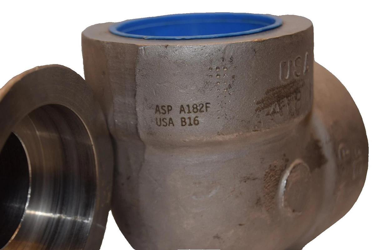 ASP A182F B16 2" Stainless Steel 90 Degree Socket Connect Elbow (New - Lot of 2)