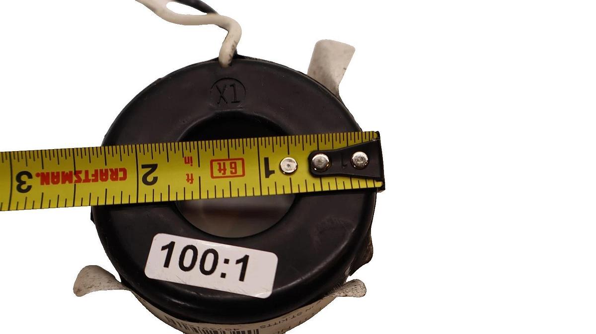 Used T.E. CONNECTIVITITY 526625P1 , 2RL-101-1-TL96 100:1A 50-400Hz Transformer