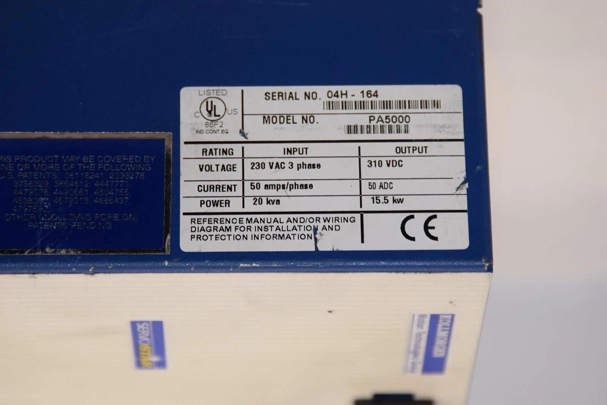 Used KOLLMORGEN ServoStar PA5000 230v in 20kva 15.5kW