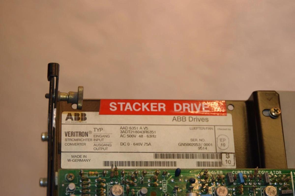 Used ABB AAD-6351A-V5 AAD6351A V5 DC DRIVE AAD 6351A V5 0- 640V 75A