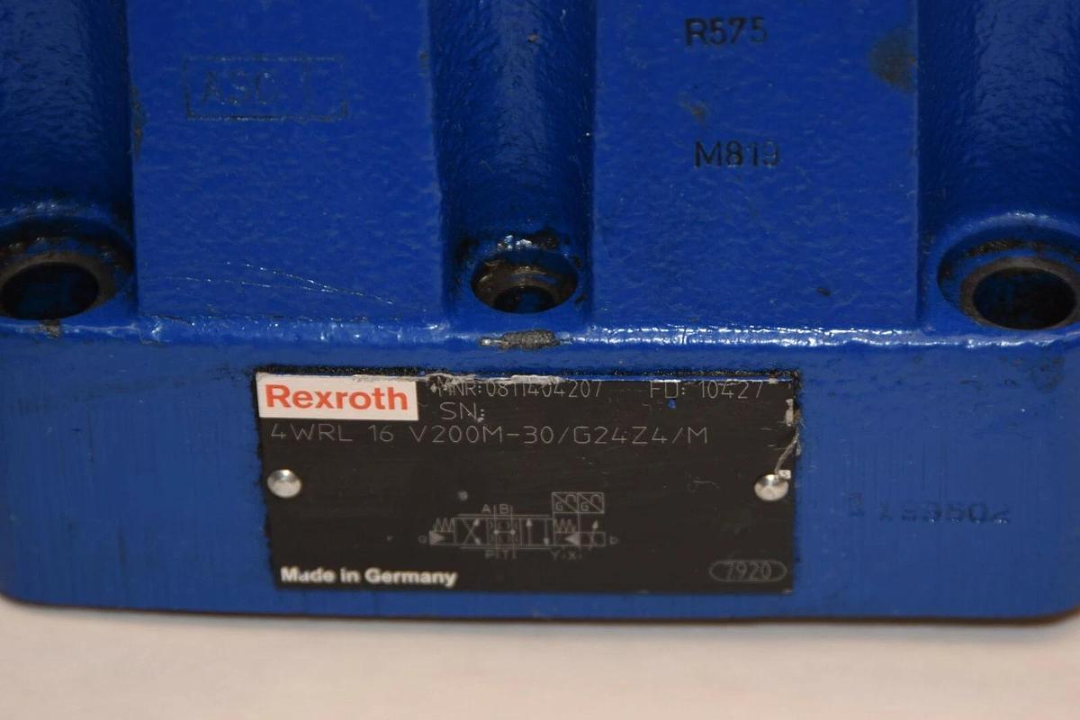 Used REXROTH 4WRL 16 V200M-30/G24Z4/M 4WRPH 6 C3 B12L-20/G24Z4/M Directional Valve
