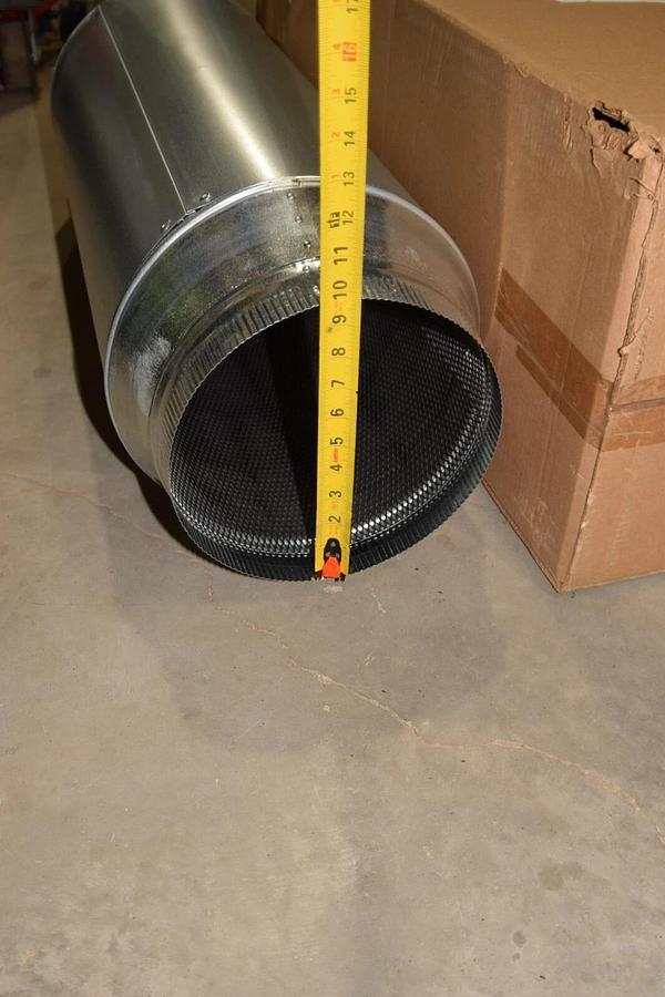 (NEW) SUNCOURT DM110 10" DuctMuffler In-Line Noise Muffler