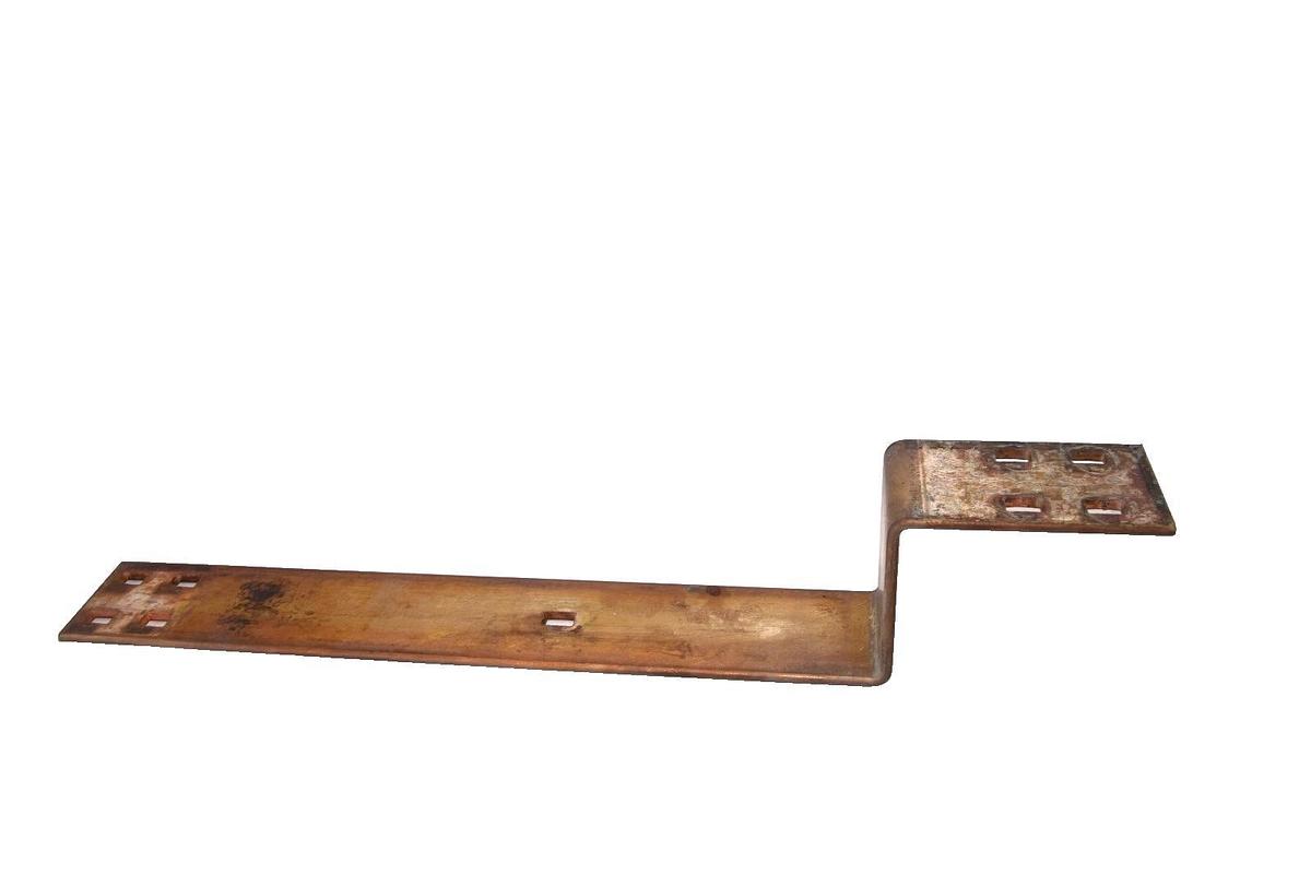 Used 25" x 3" x 1/4" (+4" offset Step) Copper Flat BusBar bus bar buss bar Stock