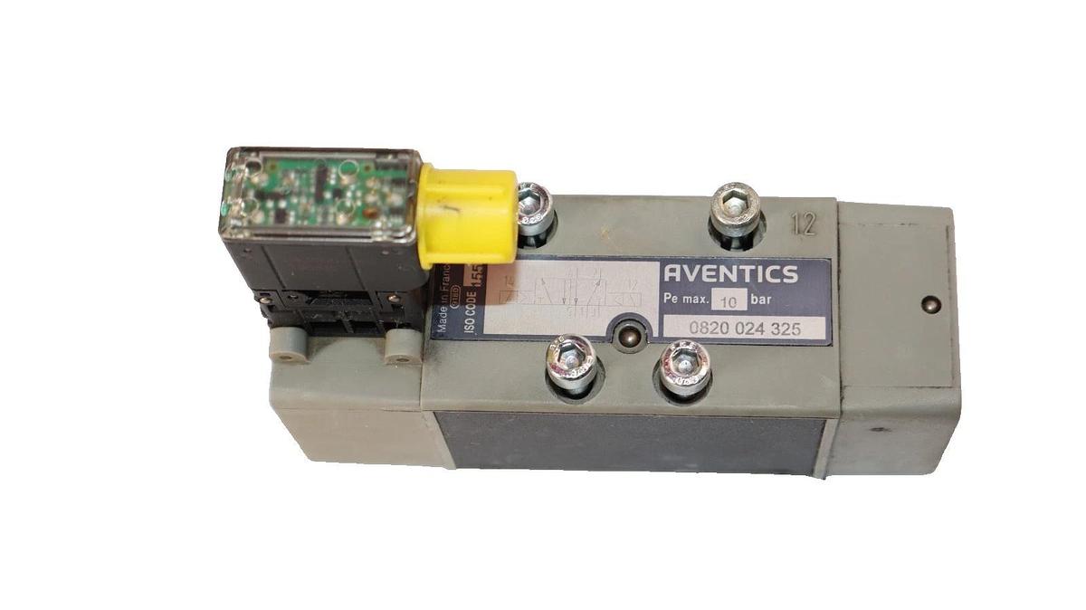 Aventics 0820024325 , 0820 024 325 10 Bar Pneumatic Solenoid Valve (New)