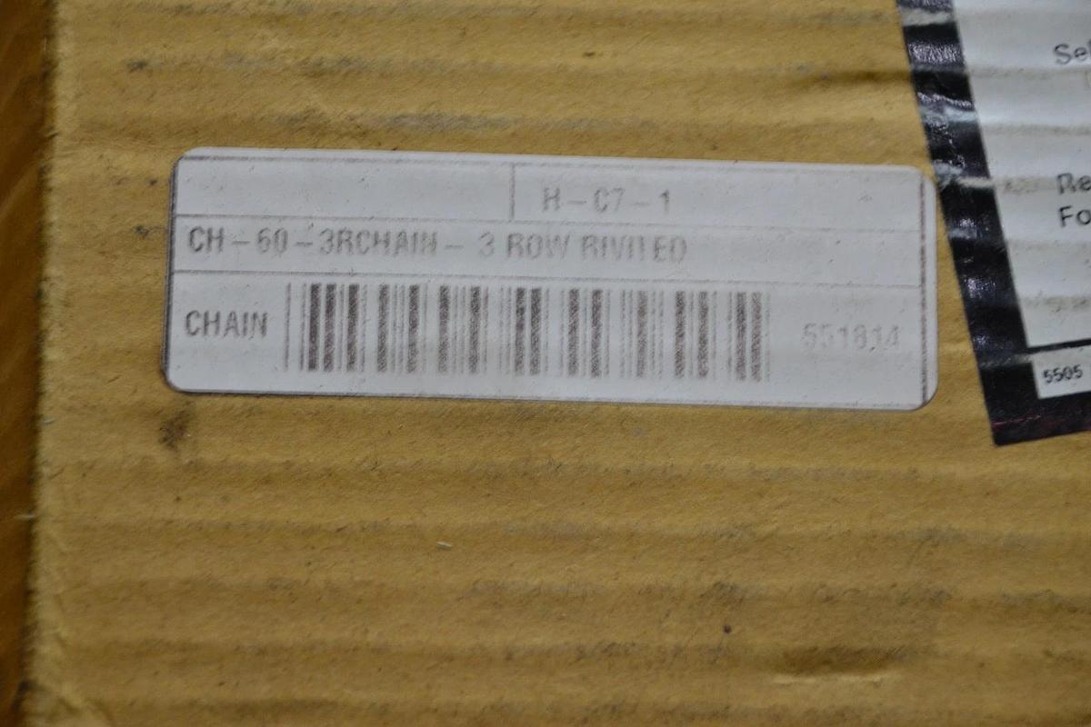 RSC 3 Row Rivited Chain CH-60-3Rx10' 60-3Rx10' 603R 10FT CH-60-3RCHAIN  (NEW)