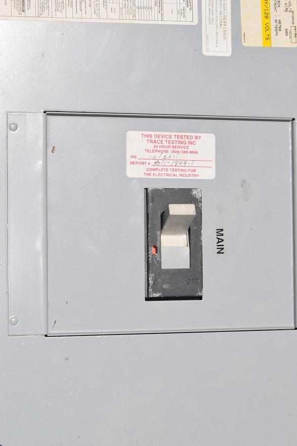 Used General Electric GE A-Series II Panelboard Panel AQF3424JBX 400A 208y/120 3ph 4w