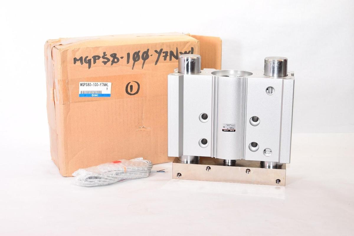 (NEW) SMC MGPS80-100-Y7NWL 1.0MPa Compact Guided Pneumatic Cylinder