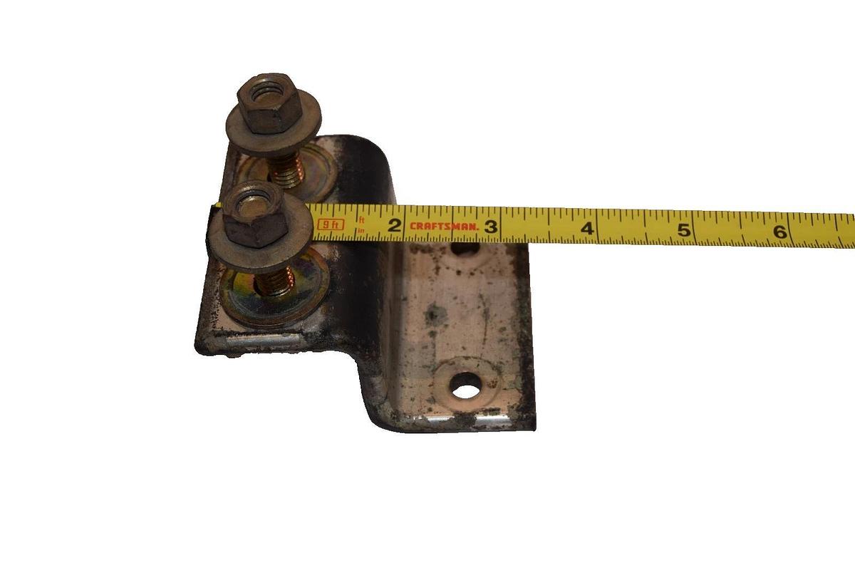 Used 3" x 1-1/2" x 1" x 1-1/2" Brace Bracket with 3/8" Studs  (Lot of 2)