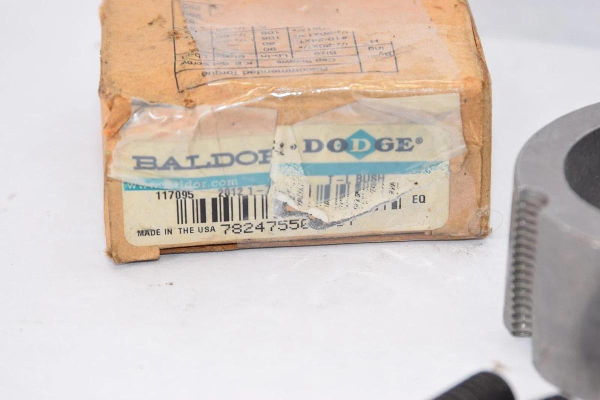 BALDOR Dodge Bushing 2012 1-7/8 117095 Taper Lock KW Bushing (New)