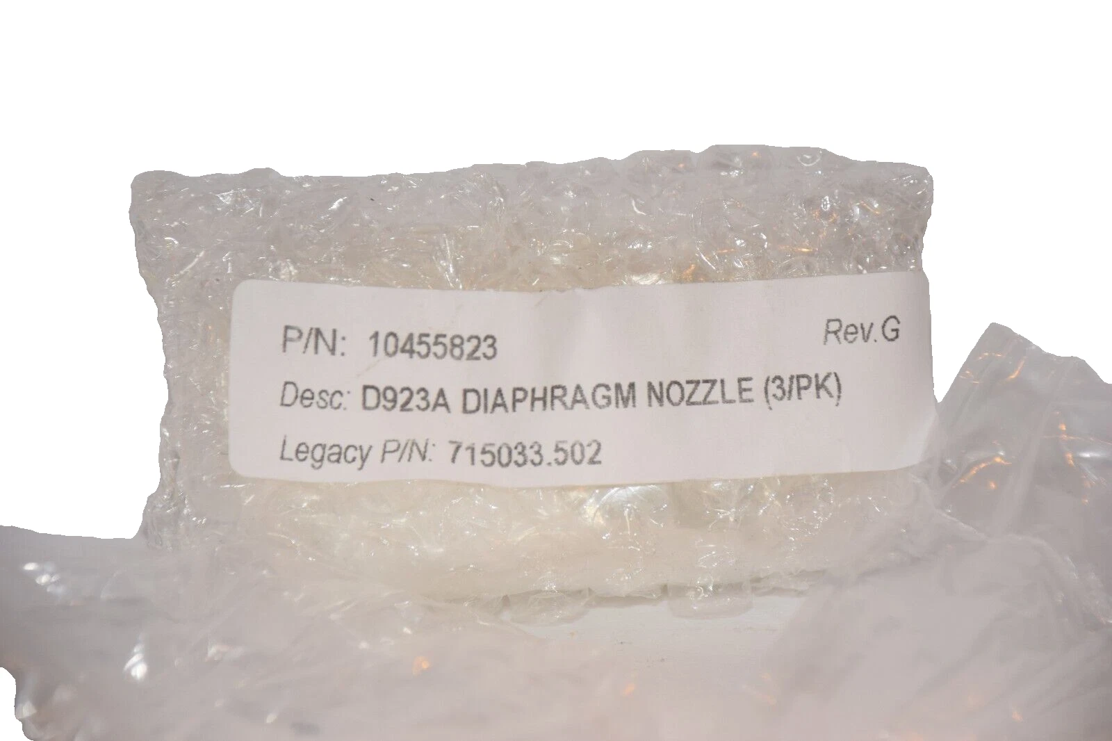(NEW - Pack of 3) LEGACY 715033.502 , 10455823 D923A Diaphragm Nozzle