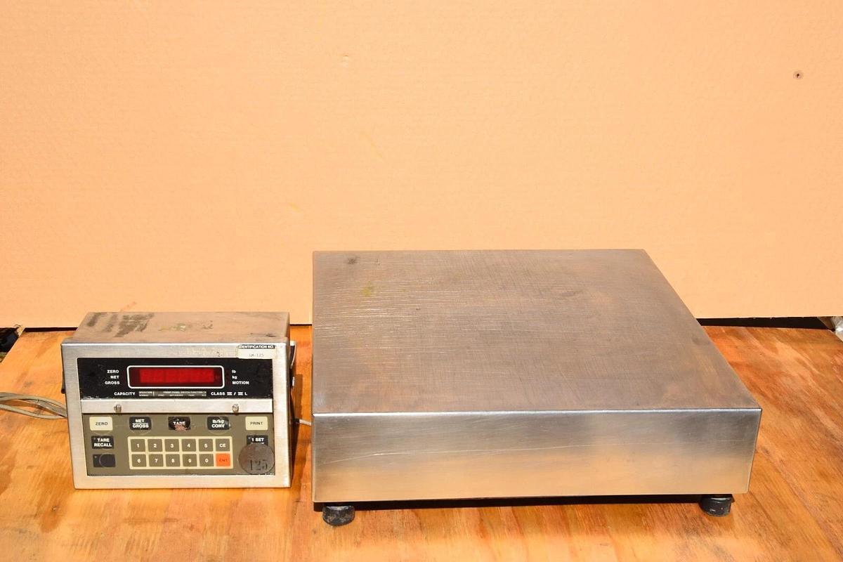 Used GENERAL ELECTRONIC 4418 500lb Scale w/ Condec Scale Indicator UMC600AAAC S/S USA