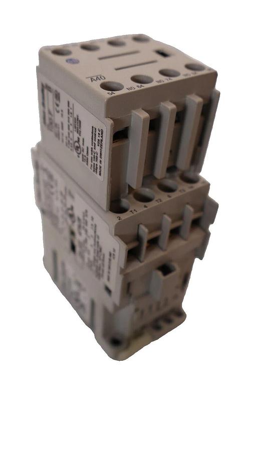 Used ALLEN BRADLEY 100-C12*10 Series A Conactor 110/120V Coil W/ 100-F Contact Block