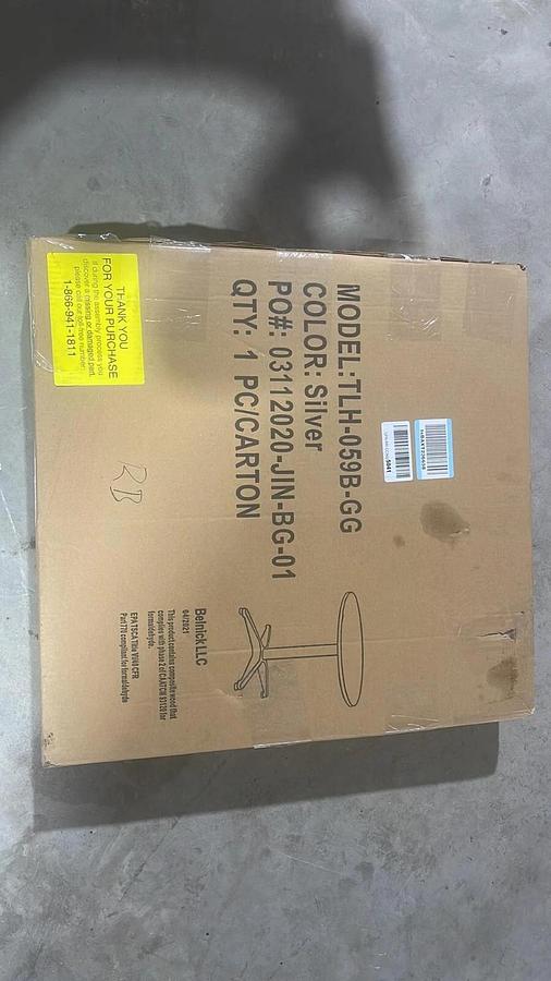 Flash Furniture Metal Patio Bar Table Aluminum Mellie 23.5" Round Bar TLH-059B-G