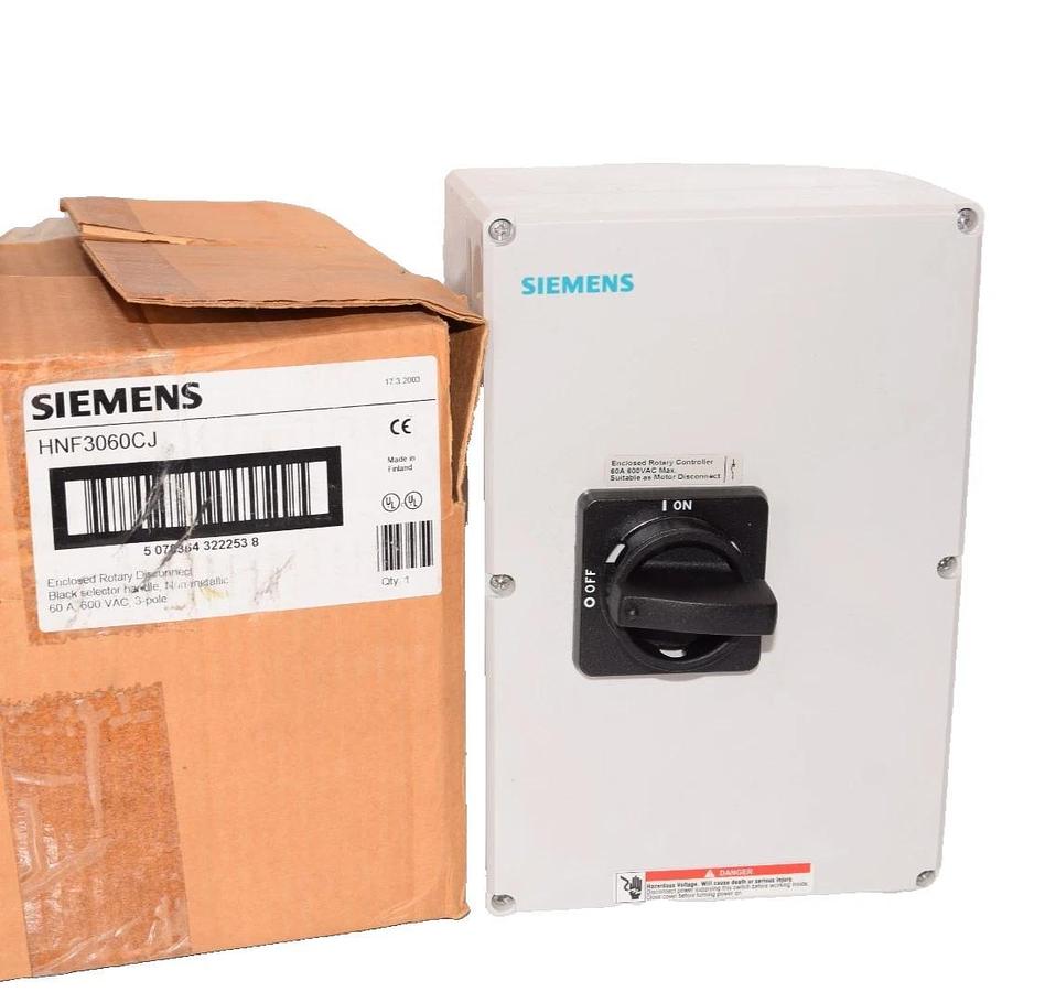 Siemens Enclosed Rotary Disconnect Switch Controller HNF3060CJ 60A 3P 60 Amp NEW