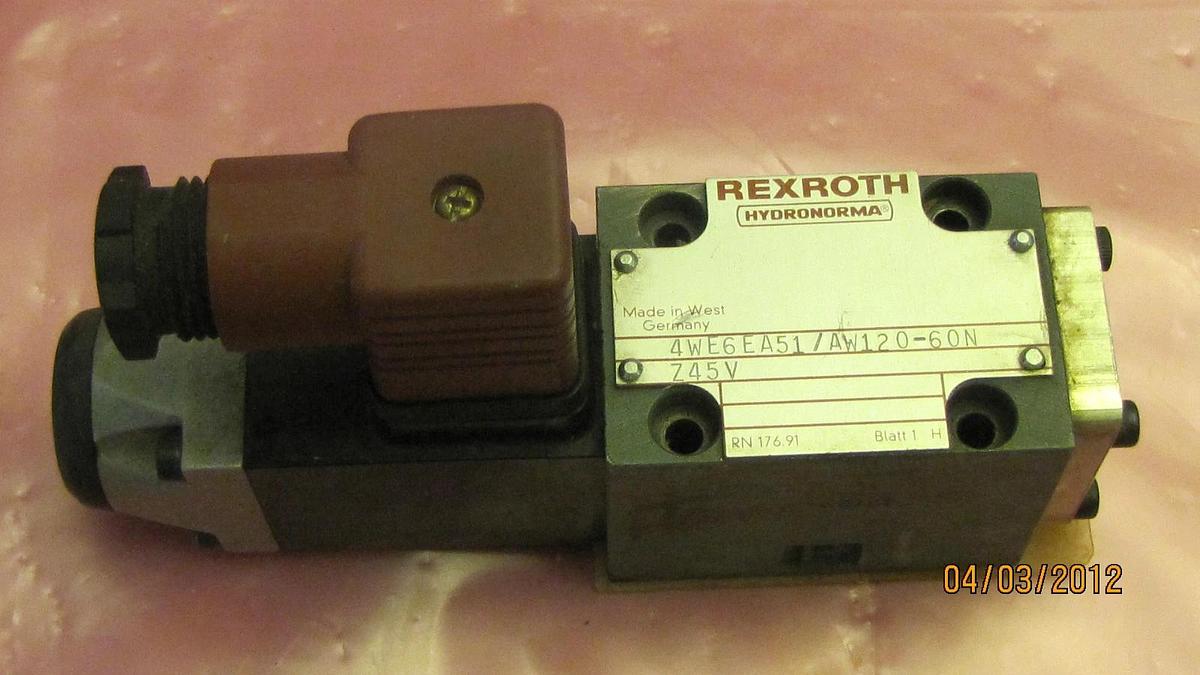 Refurbished REXROTH VALVE 4WE6EA51/AW120-60N 4WE6EA51/AW120-60NZ45V 4WE6EA51AW12060NZ45V