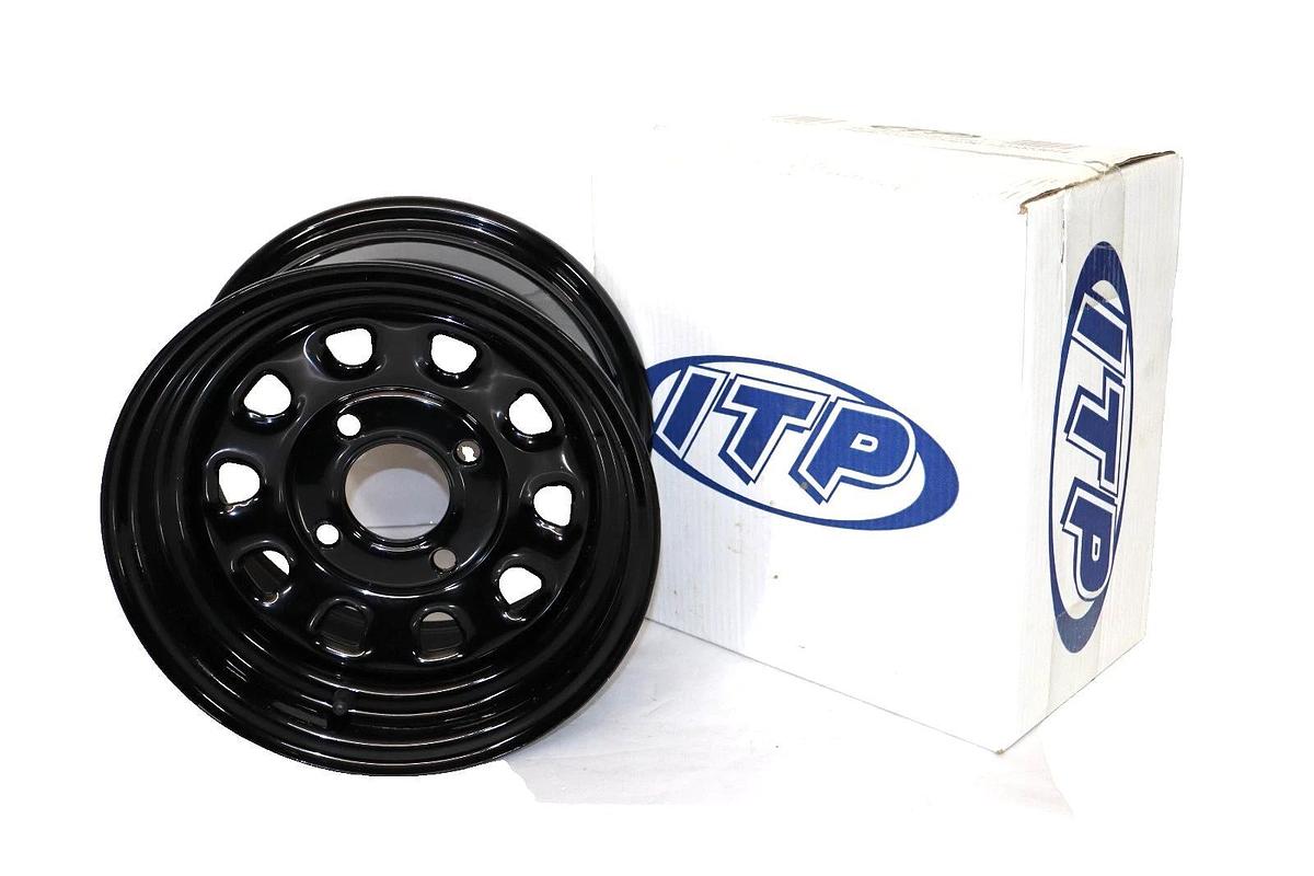 ITP D12F511 12" x 7" Steel Wheel , Black (New)