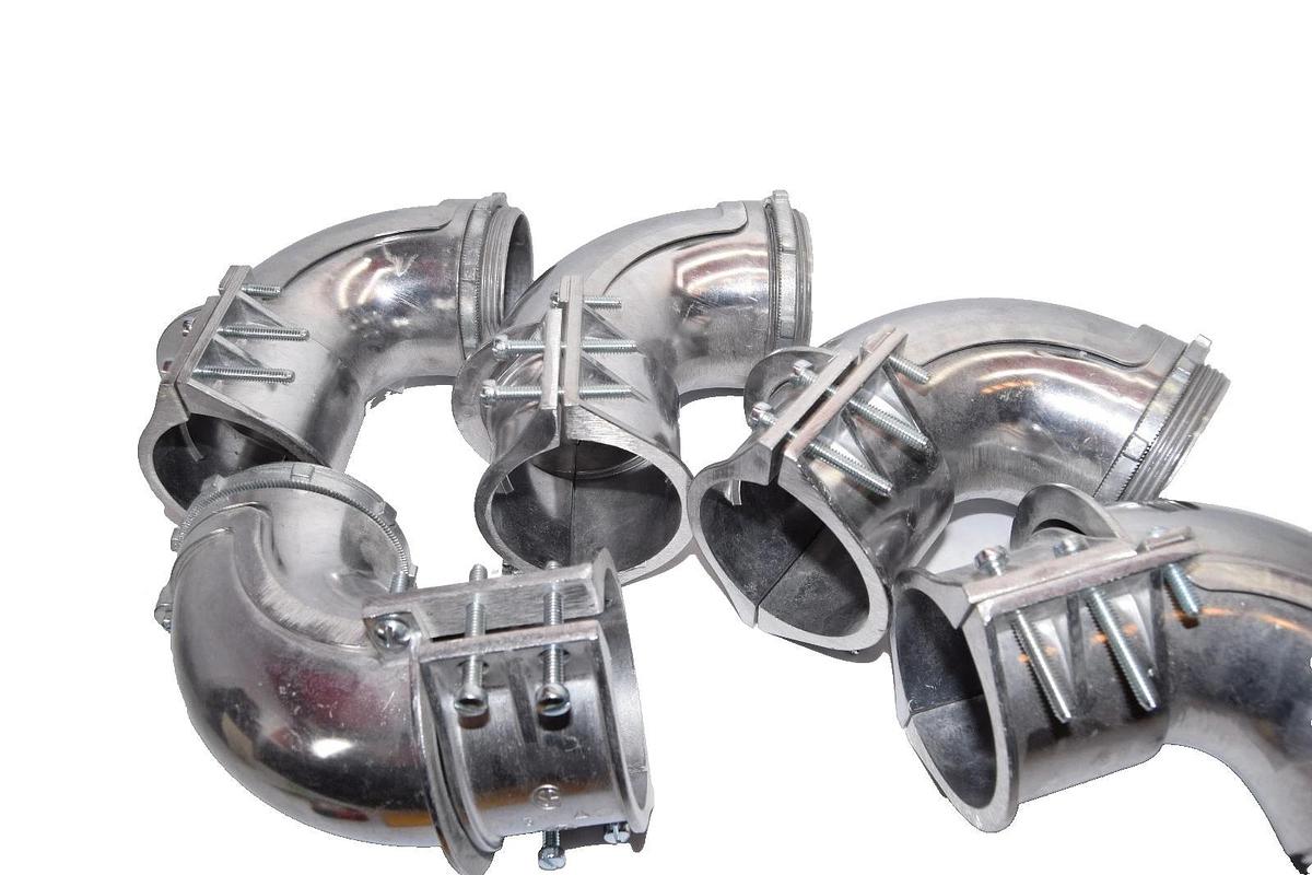 Nesco 812-DC2 3" 90 degree 2-Screw Flex Connector Fitting (New - Lot of 5)