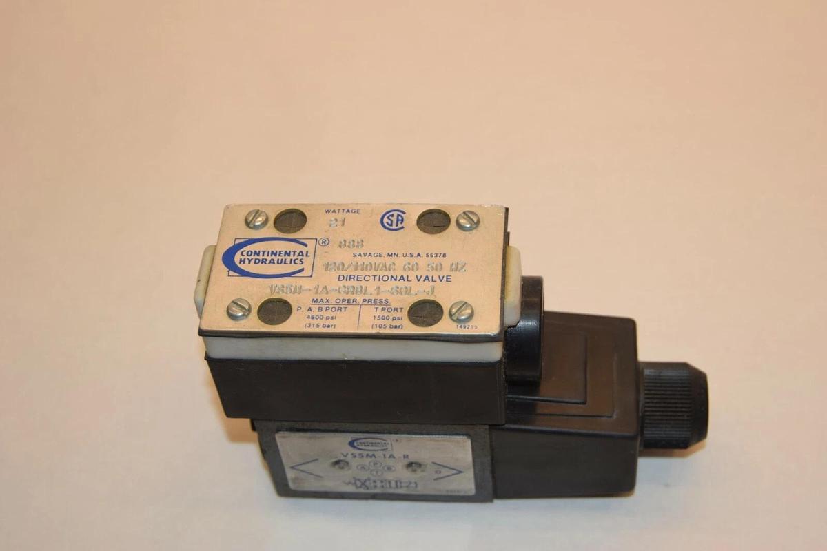(New) CONTINENTAL HYDRAULICS Valve VS5M-1A-GRBL1-60L-J / VS5M1AGRBL160LJ 110V