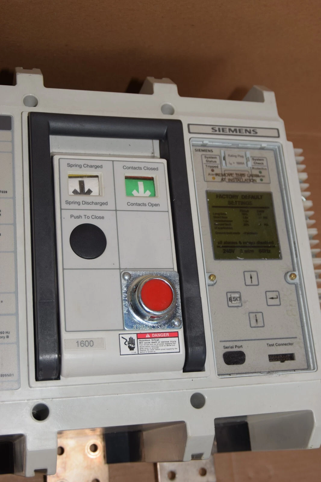 (New) Siemens SBS1600 SBS2016 Breaker 1600 AMP 600VAC