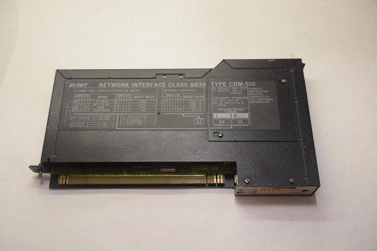 Used SQUARE D SY/MAX 8030 CRM-510R SERIES H INTERFACE MODULE