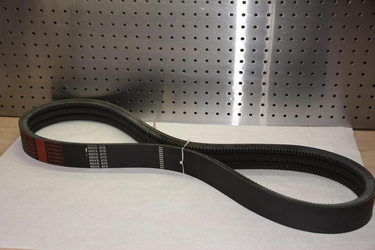(NEW) JASON R5VX 670 6A2 R5VX6706A2 3/R5VX670 6A2  2" UNIMATCH COGGED V-BELT