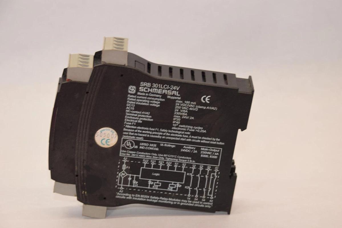 Used SCHMERSAL SRB 301LCI-24V , SRB301LCI-24V , 24V Safety Controller Relay