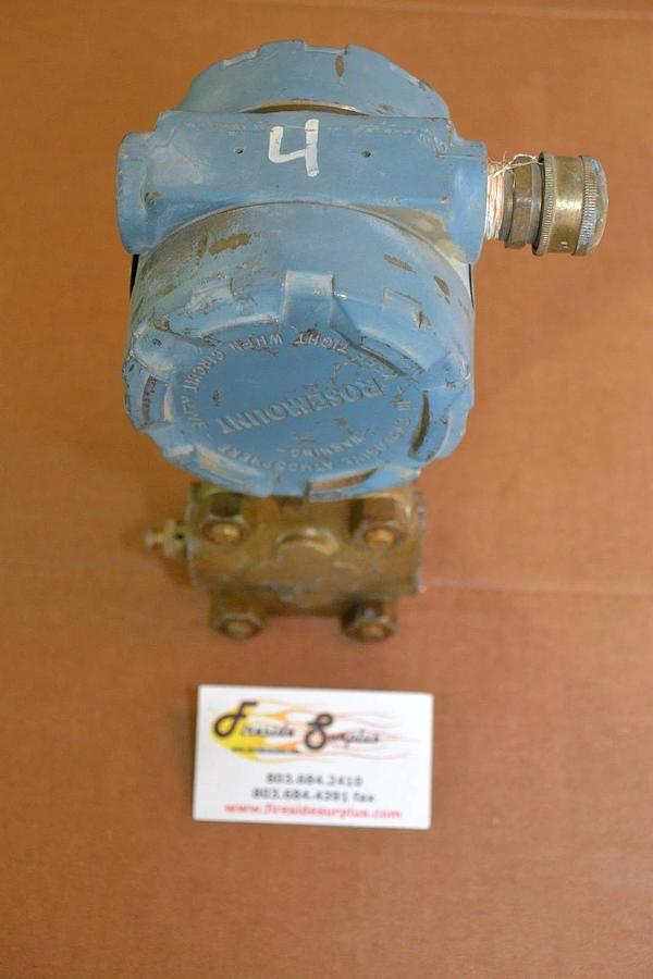 Used ROSEMOUNT TRANSMITTER 1151DP4L12 1151 DP4L12 2000psi 2000 psi